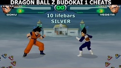 Code de triche qui donne plus de barres de vie aux personnages contrôlés par le joueur 1/2 ou l'IA dans le jeu vidéo Dragon Ball Z Budokai 1.