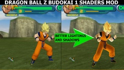 Ce mod shaders pour Dragon Ball Z Budokai 1 enlève l'apparence plastique des personnages du jeu.