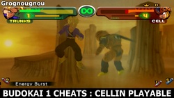 Ce code rend le personnage Cellin jouable dans le mode Duel, Tournois et "Légende d'Hercule" de Dragon Ball Z Budokai 1.