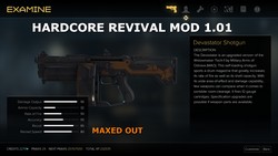 Le fusil à pompe Dévastateur amélioré à fond (Mod Hardcore Revival 1.012 pour Deus Ex Mankind Divided).