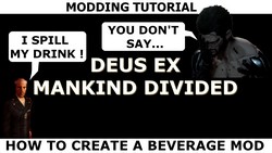 How many items are recovered when consuming a beverage in Deus Ex Mankind Divided
