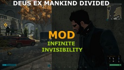 Infinite Invisibility mod in Deus Ex Mankind Divided