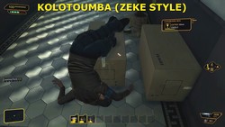 Meme de Deus Ex Human Revolution : Zeke Sanders fait un Kolotoumba (Retourné de 180°).