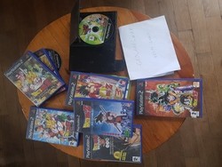 Some of the Dragon Ball Z games I own for the Playstation 2 and the PS2 console.