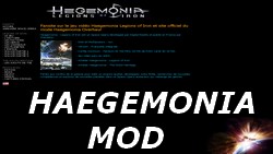 Le site officiel du mod Haegemonia Overhaul pour la campagne principale du Space Opera Haegemonia: Les Légions de Fer.