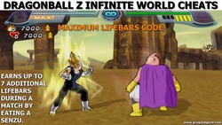 With this cheat code, the number of maximum lifebars the characters can have is increased to 7.