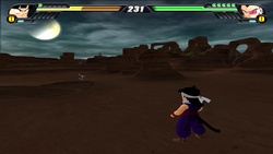 Kid Gohan with a saiyan tail added transforms into an Oozaru in the game DBZ Tenkaichi 3.