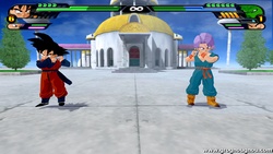 Goten and Trunks merge with the potaras (Dragon Ball Z Tenkaichi 3 fusion mod).