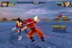 Goku SSJ God in classic red Gi fights Vegeta SSJ4 (DBZ BT3 MOD).