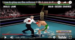 Comment débloquer l'arbitre Mills Lane dans le jeu vidéo Knockout Kings 2000.