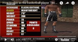 The Basketball player Tim Duncan is a secret boxer in the boxing game Knockout Kings 2000.