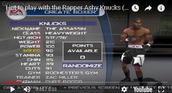 Comment débloquer Ashy Knucks dans le jeu de boxe Knockout Kings 2001.