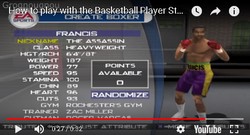 The basketball player Steve Francis is a hidden boxer in Knockout Kings 2001.