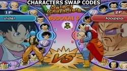 Characters swaps cheat codes for Dragonball Z Budokai 3.