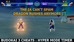 With this cheat code for Dragon Ball Z Budokai 3, the IA can't spam Dragon Rushes anymore.
