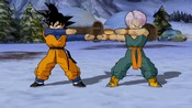 Songoten and Trunks do the dance fusion in the Muscle Tower Map (DBZ Budokai 3 Mod).