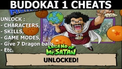 Budokai 1 cheats which unlocks the characters, their skills, the game modes, etc...