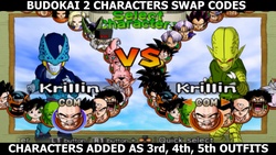 The characters costumes swaps for Budokai 2 ADD unplayable characters as additional costumes, meaning theses costumes do not replace existing ones.