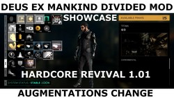 Le mod change là façon dont les augmentations de Deus Ex Mankind Divided fonctionnent.