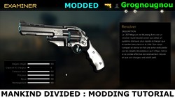 How to mod the weapons' base statistics (Modding tutorial for Deus Ex Mankind Divided).