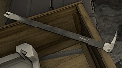 Un pied à biche dans le jeu vidéo Deus Ex Mankind Divided.
