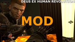 Le Boss Lawrence Barret mis à la place du personnage Seurat (Mod de Deus Ex Human Revolution).