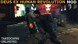 Mod for Deus Ex Human Revolution : Unlimited takedowns.