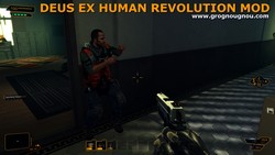 Quinn in Seurat's lair (Deus Ex Human Revolution Mod).
