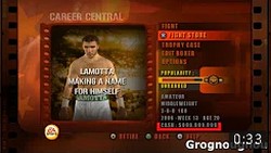 Cheat code for fight night round 3 : It gives the player 999999 credits.