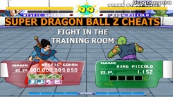 Ce code permet de faire des combats dans la salle d'entrainement du jeu Super Dragon Ball Z sur PS2.
