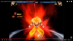 Le 1er mod Goku Super Saiyen Dieu dans le jeu Dragon Ball Z Budokai Tenkaichi 3.